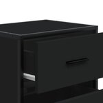vidaXL Tables de chevet 2 Pièces noir 40x31x50 cm bois d'ingénierie
