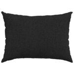 vidaXL Coussins de canapé 2 Pièces Noir 70 x 50 cm tissu