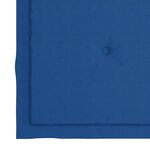 vidaXL Chaises de jardin et coussins bleu royal lot de 4 Bois de teck