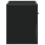 vidaXL Meuble TV noir 60x31x39 5 cm bois d'ingénierie et métal