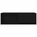 vidaXL Meuble TV chêne noir 80x31x25 5 cm bois d'ingénierie