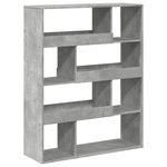 vidaXL Cloison de séparation gris béton bois d'ingénierie
