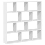 vidaXL Étagère cube murale 12 compartiments blanc bois d'ingénierie