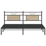 vidaXL Cadre de lit sans matelas chêne sonoma 183x213 cm