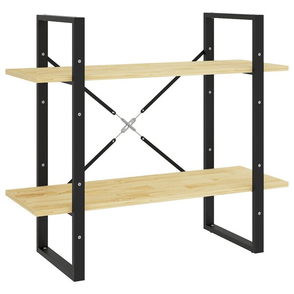 vidaXL Bibliothèque à 2 niveaux 80x30x70 cm Bois de pin massif