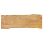vidaXL Dessus de table 120x40x2 5 cm bord vivant bois massif manguier