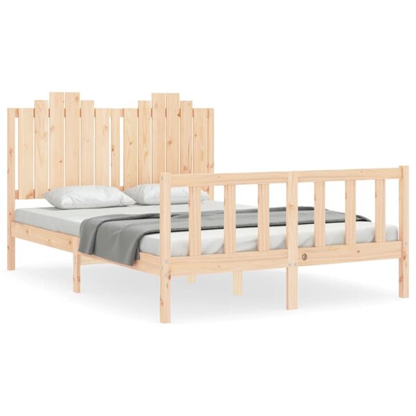 vidaXL Cadre de lit sans matelas 140x190 cm bois de pin massif