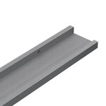 vidaXL Étagères murales 4 Pièces Gris 115x9x3 cm