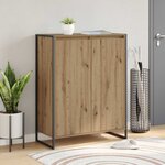 vidaXL Cabinet à chaussures avec porte Chêne artisan 79 x 36 x 100 cm