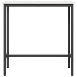 vidaXL table Blanc 100 x 40 x 101 cm Bois d'ingénierie et acier
