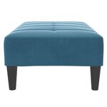 vidaXL Repose-pied bleu 77x55x31 cm velours