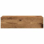 vidaXL Meubles TV avec éclairage LED 2 Pièces vieux bois 60x35x15 5 cm