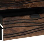 vidaXL Cabinet de chevet Noyer 50 x 33 x 60 cm bois de manguier massif