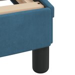vidaXL Lit avec matelas bleu 120x200 cm velours