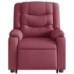 vidaXL Fauteuil inclinable électrique rouge bordeaux tissu