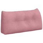 vidaXL Coussin de Dos Rose 100 x 24 x 50 cm Velours