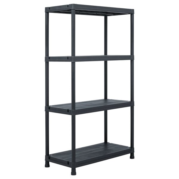 vidaXL Étagère de rangement Noir 100 kg 60x30x138 cm Plastique