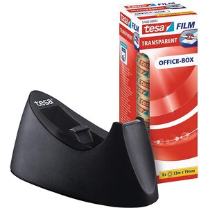 Dérouleur de bureau easy cut curve + pack de 8 rubans 33m x 19 tesa