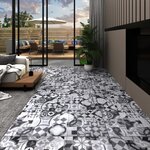 vidaXL Dalles de plancher PVC autoadhésif 5 21 m² 2 mm motif gris