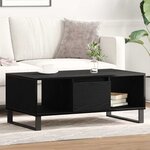 Table basse vidaXL Chêne noir 90x50x36 5 cm Bois reconstitué