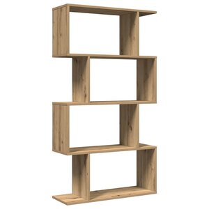 vidaXL Étagère séparatrice de pièce à 4 niveaux chêne artisanal