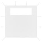 Vidaxl parois latérales de belvédère fenêtres 2pièces 3x2 1m blanc 70g/m²
