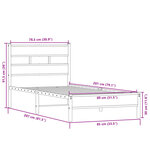 vidaXL Cadre de lit sans matelas chêne sonoma 80x200 cm