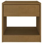 vidaXL Tables de chevet 2 Pièces Marron miel 40x31x40 cm Bois de pin