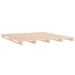vidaXL Cadre de lit 120x190 cm Bois pin massif Petit Double