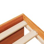 vidaXL Lit de jour avec matelas cire marron 90x190 cm bois pin massif