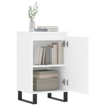 vidaXL Buffets 2 Pièces blanc 40x35x70 cm bois d’ingénierie
