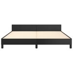 vidaXL Cadre de lit sans matelas noir 160x200 cm similicuir