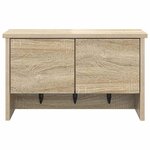 vidaXL Porte-manteau mural avec étagère Chêne sonoma 50 x 20 x 30 cm