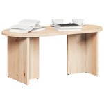 vidaXL Table basse Naturel 80 x 39 5 x 35 cm Bois de pin massif