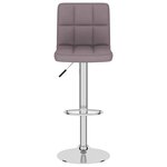 vidaXL Tabouret de bar Taupe Tissu