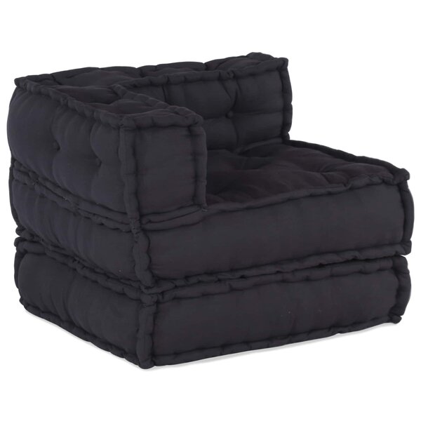 vidaXL Unité de canapé modulaire 3 Pièces Anthracite Tissu