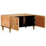 vidaXL Table basse Marron 80 x 50 x 40 cm Bois de mangue massif