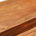 vidaXL Meuble TV 110x30x40 cm Bois d'acacia massif