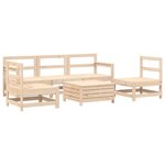 vidaXL Salon de jardin 6 Pièces bois de pin massif