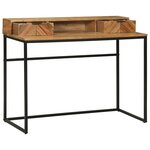 vidaXL Bureau 110x50x87 cm en bois massif d'acacia