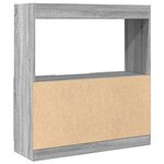 vidaXL Buffet haut sonoma gris 92x33x100 cm bois d'ingénierie