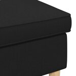 vidaXL Pouf Noir 55 x 35 x 41 cm Polyester
