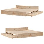 vidaXL Cadre de lit sans matelas 180x200 cm bois massif de pin