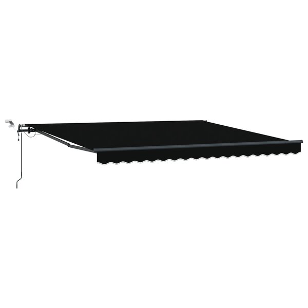 vidaXL Auvent Rétractable Automatique avec LED Noir 400x300 cm