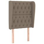 vidaXL Sommier à lattes de lit avec matelas Taupe 80x200 cm Tissu