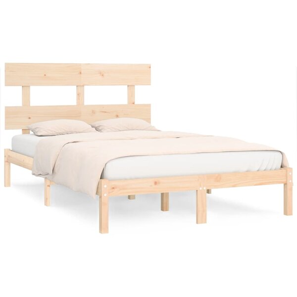 vidaXL Cadre de lit sans matelas 180x200 cm bois massif