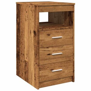 vidaXL Armoire à tiroirs vieux bois 40x50x76 cm bois d'ingénierie