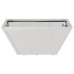 vidaXL Jardinières en bol 5 Pièces 35x35x15 cm en inox