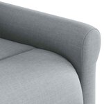 vidaXL Fauteuil inclinable Gris clair Tissu