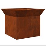 vidaXL Braise Rouillé 50 x 50 x 40 cm Acier résistant aux intempéries